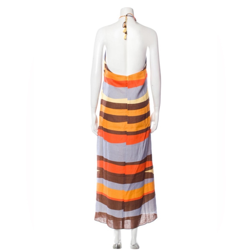 Striped Multicolor Halter Dress - Picture 5 of 6